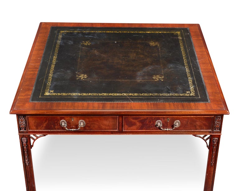 Regency-Style Mahogany Library Table For Sale at 1stDibs