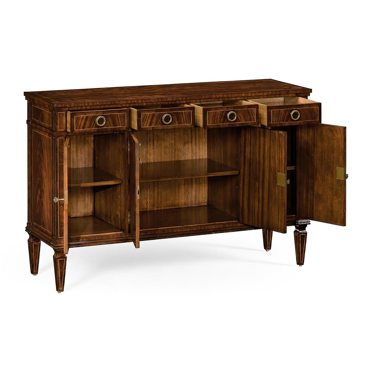 Vietnamese Regency Style Mahogany Sideboard For Sale