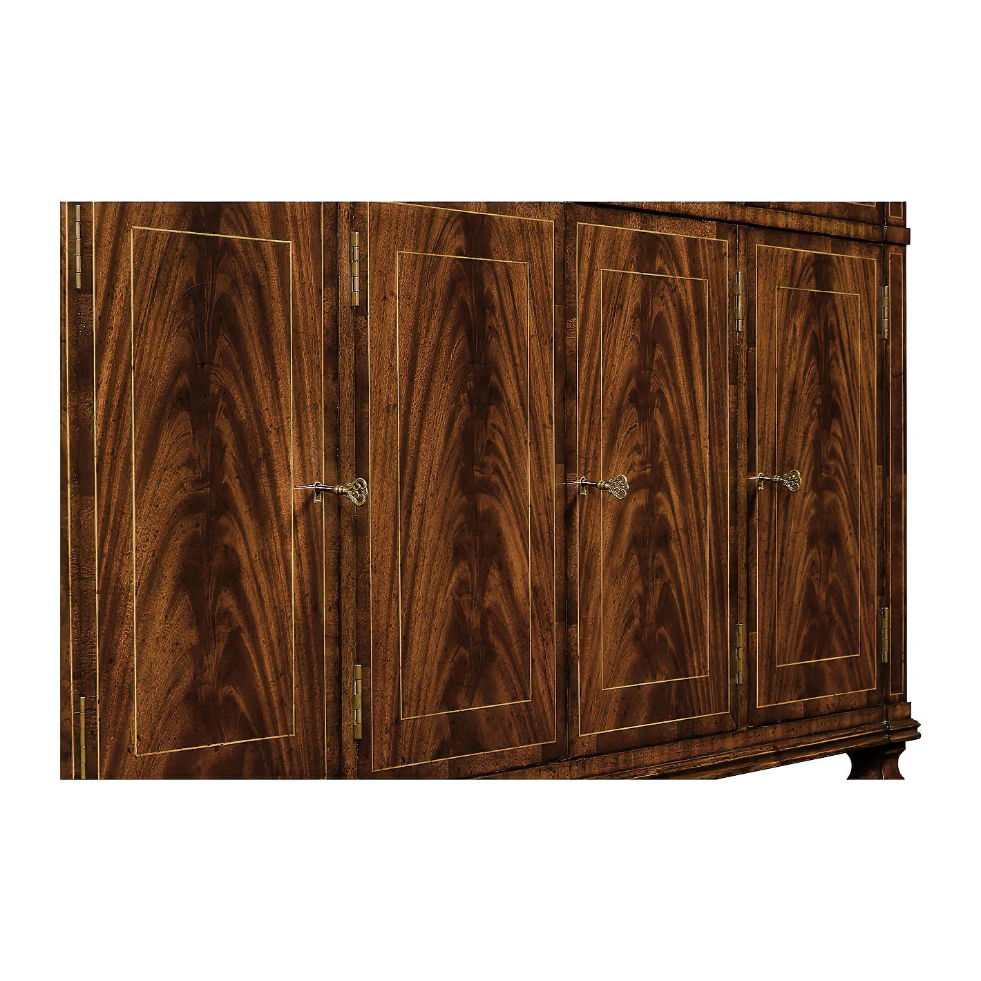 Contemporary Regency Style Mahogany Sideboard For Sale
