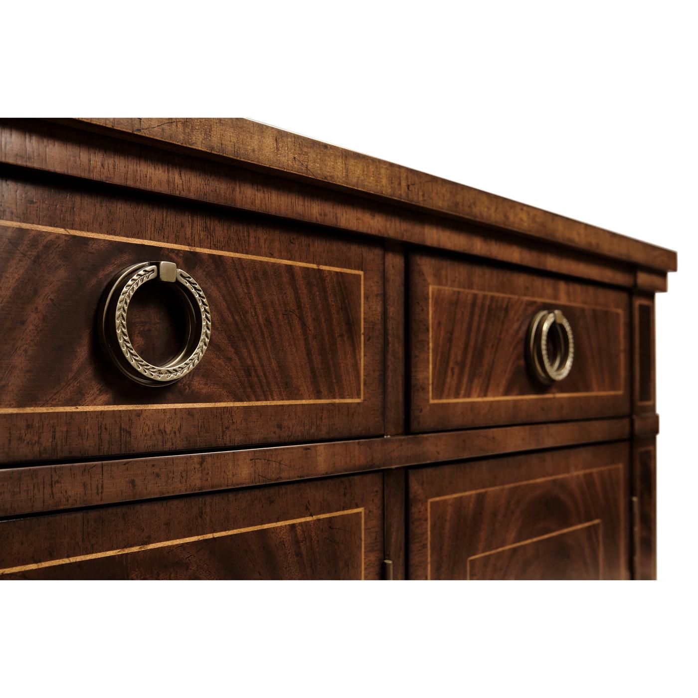 Wood Regency Style Mahogany Sideboard For Sale