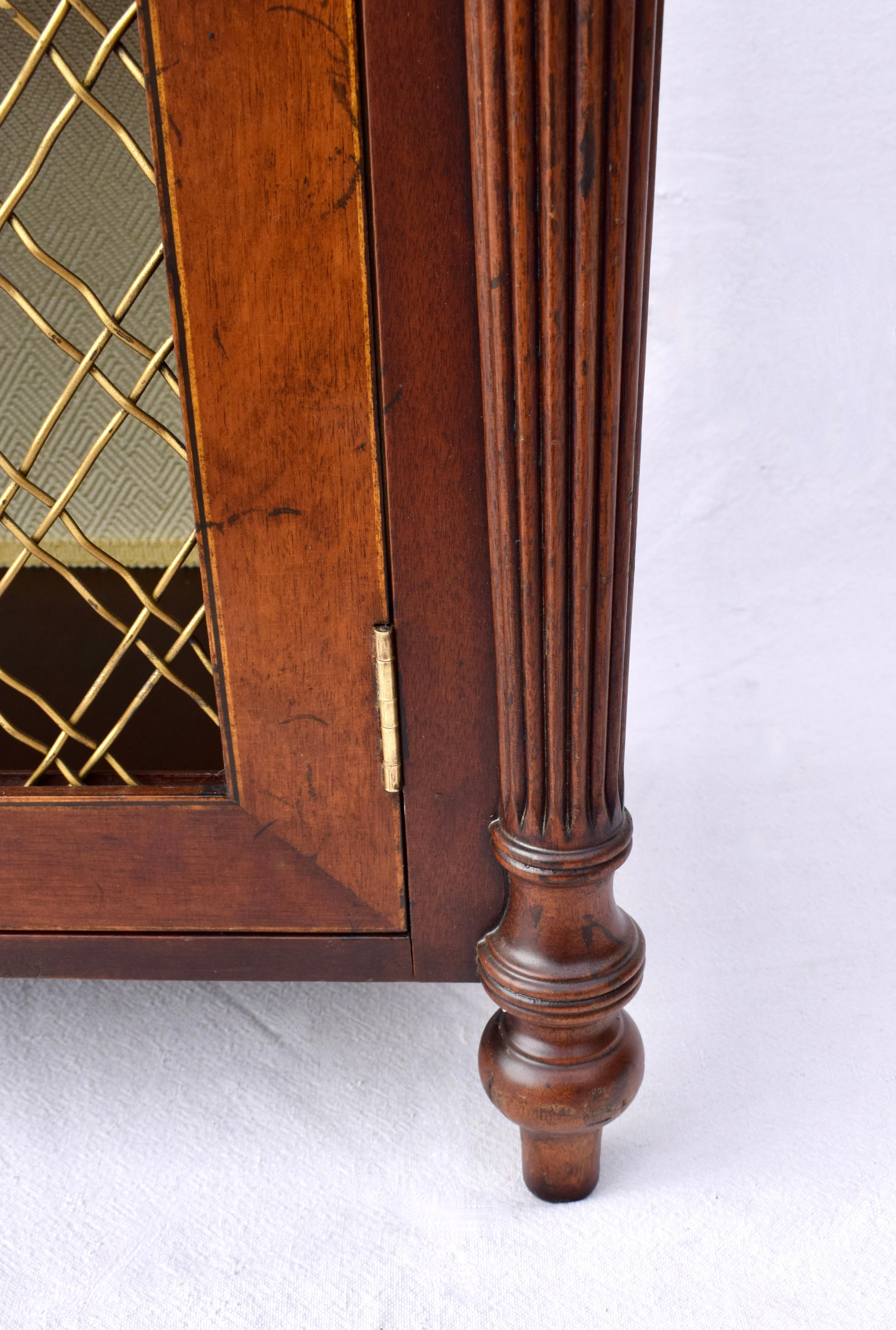 Regency Style Mahogany Two Door Cabinet 7