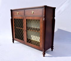 Regency Style Mahogany Two Door Cabinet