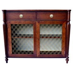 Regency Style Mahogany Two Door Cabinet