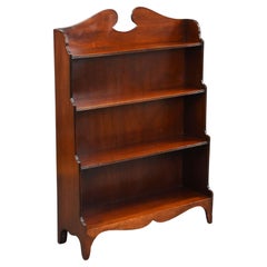Regency Style Mahogany Waterfall Bookcase