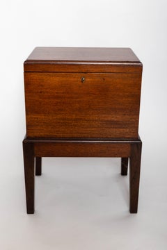Regency Style Mahogany Wine Cellarette on Stand