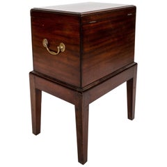 Regency Style Mahogany Wine Cellarette on Stand