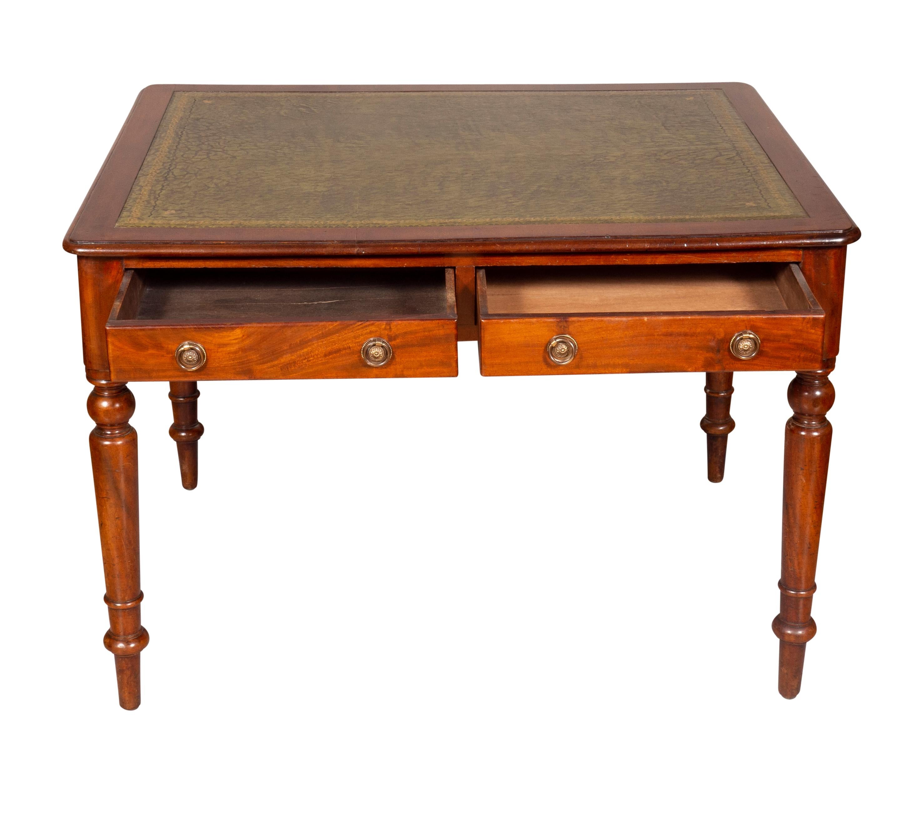 English Regency Style Mahogany Writing Table