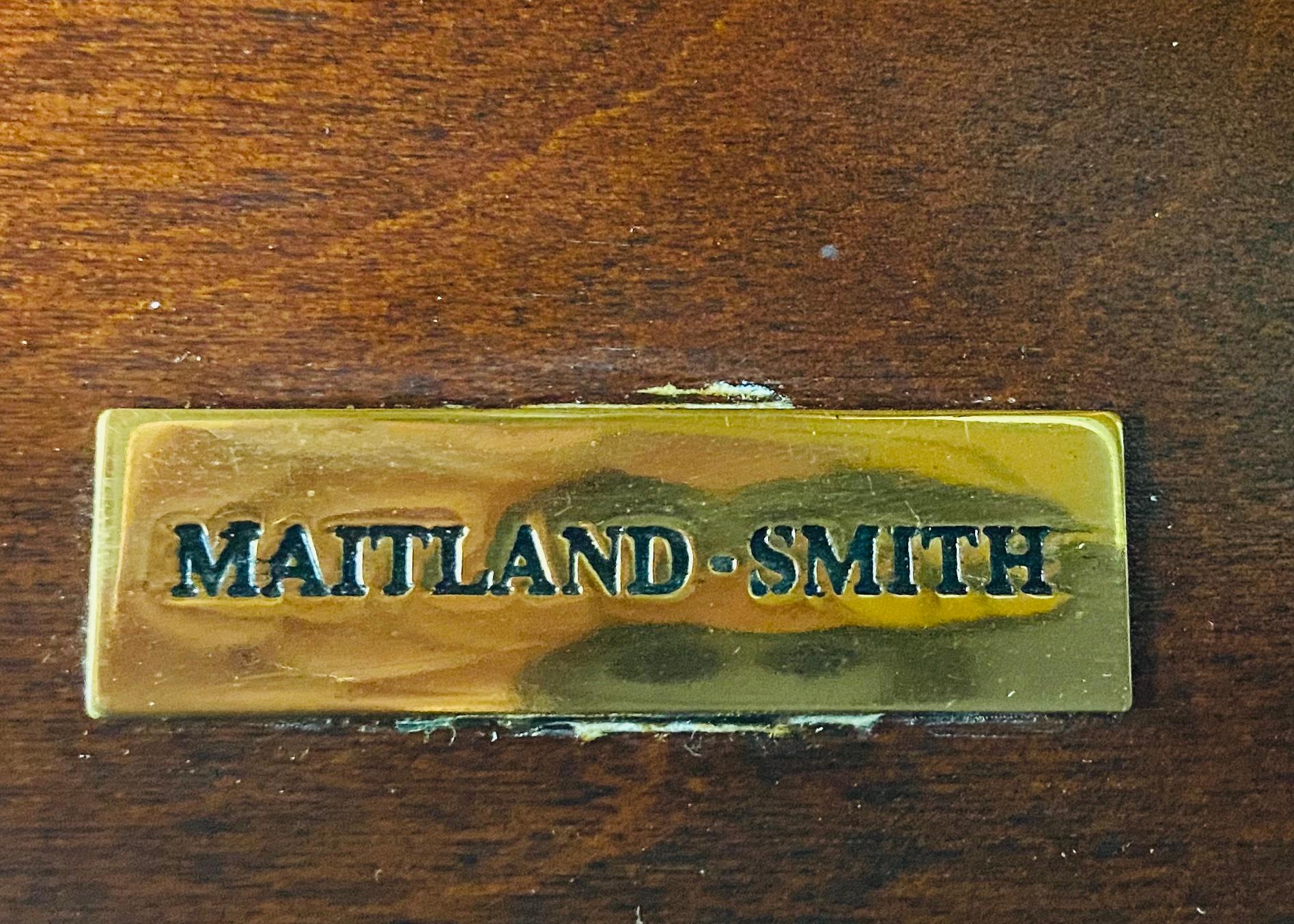 Regency Style Maitland Smith Flame Mahogany Burl Two Part Secretary Desk 11
