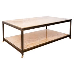 Regency Style Marble Top Bronze Table