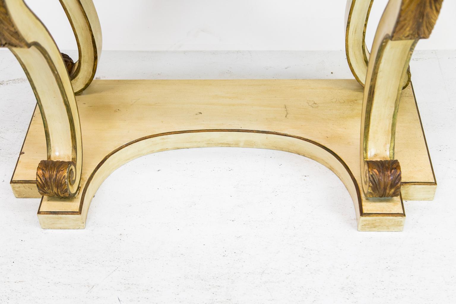 English Regency Style Marble-Top Console Table For Sale