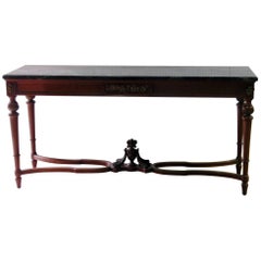 Regency Style Marble-Top Console Table
