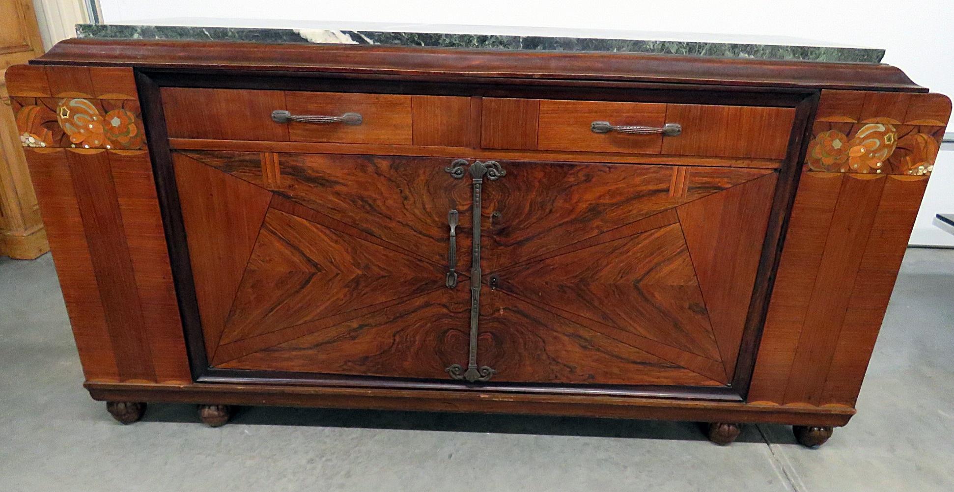 Regency Style Marble-Top Sideboard 8