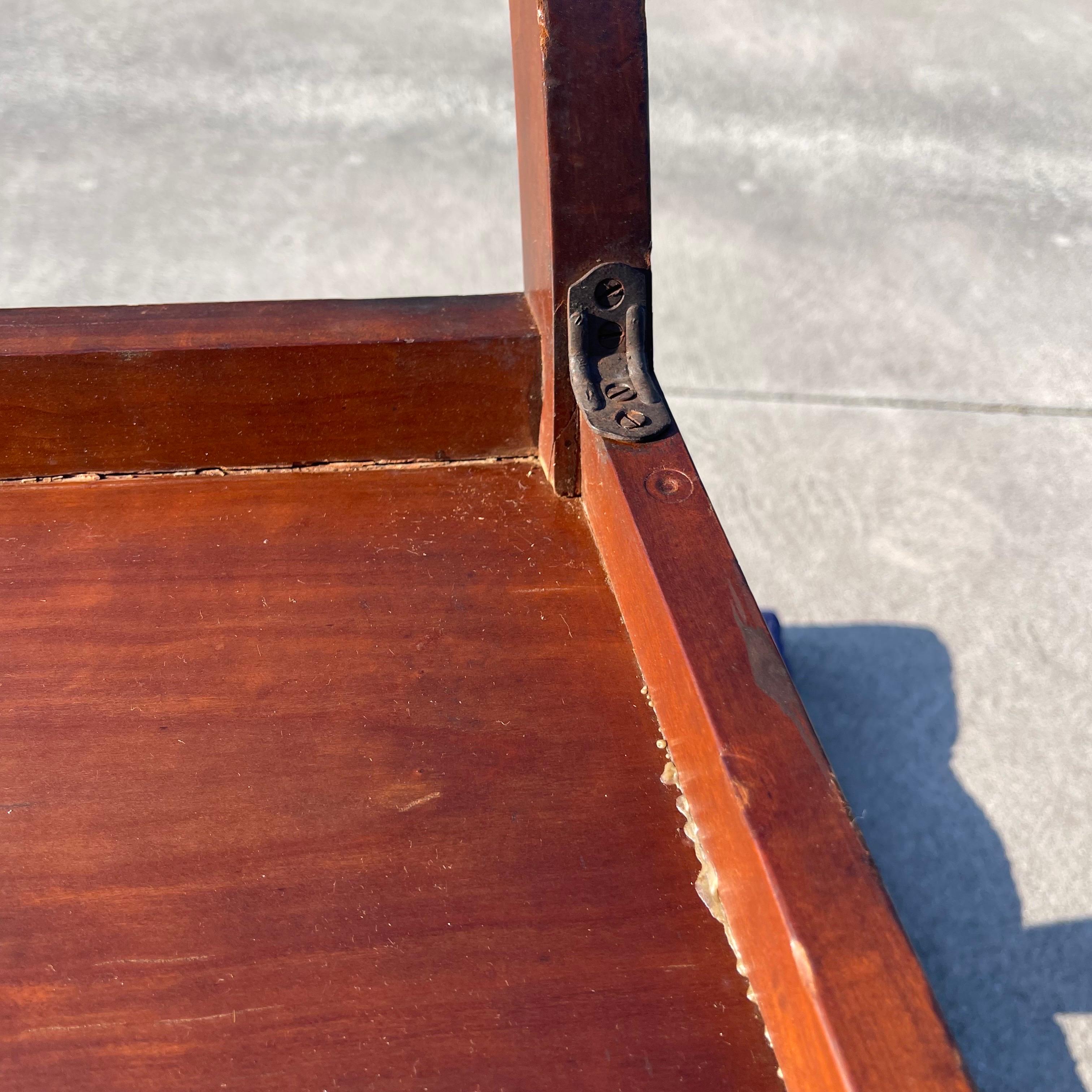 Chaise de bibliothèque à siège en rotin métamorphique de style Regency, marches, par Bittner, Louisville en vente 12