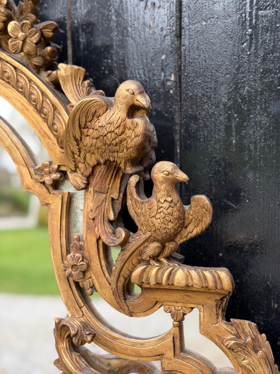 Espejo estilo Regencia en madera dorada, S. XIX siglo XVIII y antes en venta