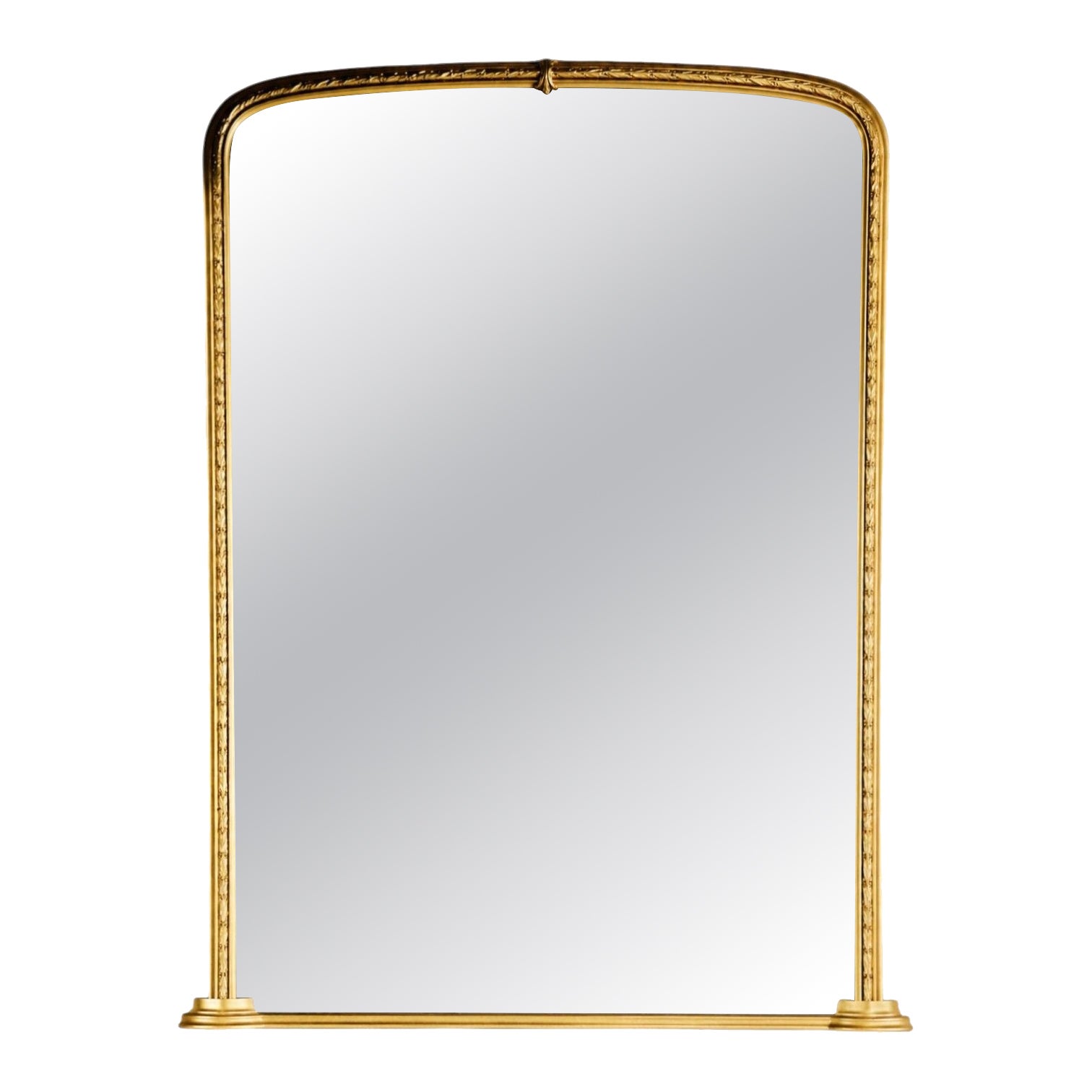 Style Régence, miroir monumental à arc, bois doré, miroir, France, XIXe siècle. en vente