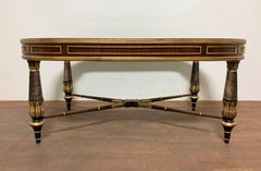 Regency Style Neoclassical Form Coffee Table by E.J. Victor Furniture