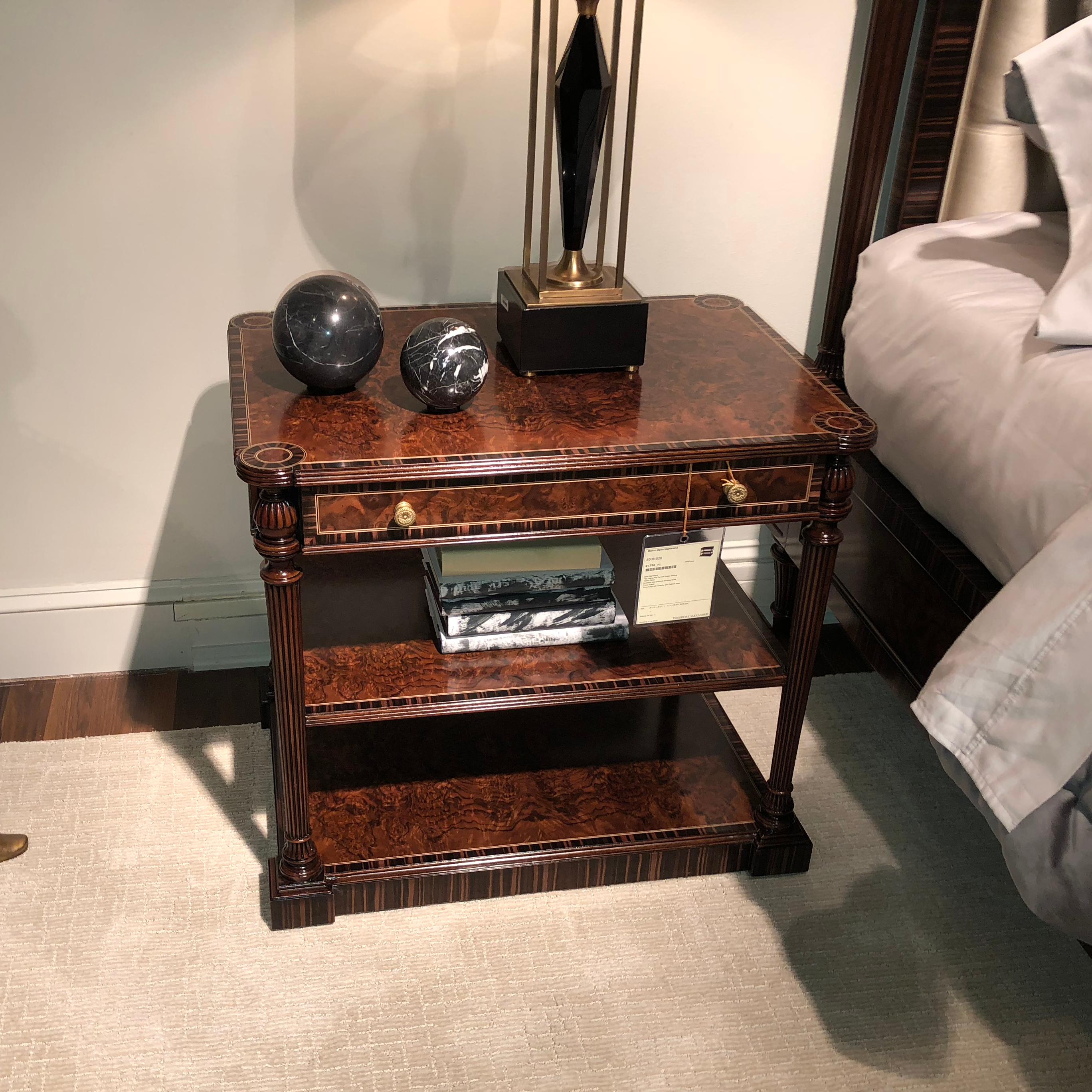 Contemporary Regency Style Nightstand For Sale