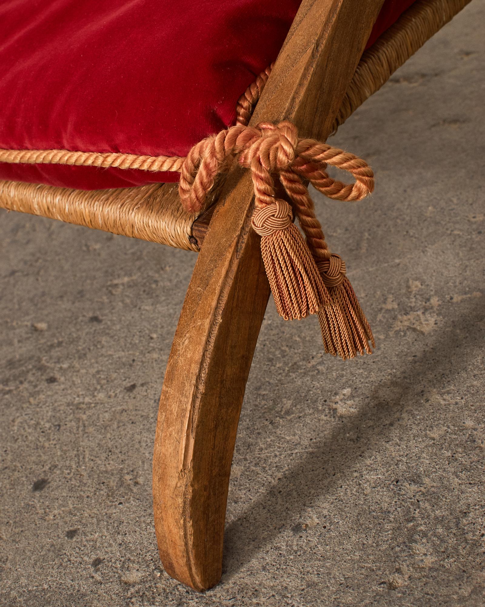 Regency Style Oak Camel Elephant Saddle Stool with Curule Legs For Sale 8
