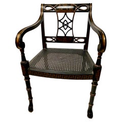 Regency-Style Open Arm Chair