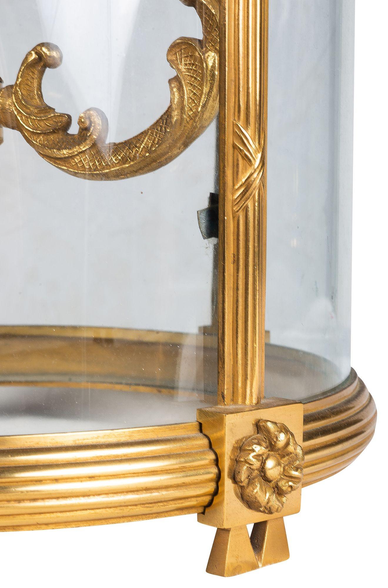 Néo-Régence Lanterne de style Régence en bronze doré, vers 1900