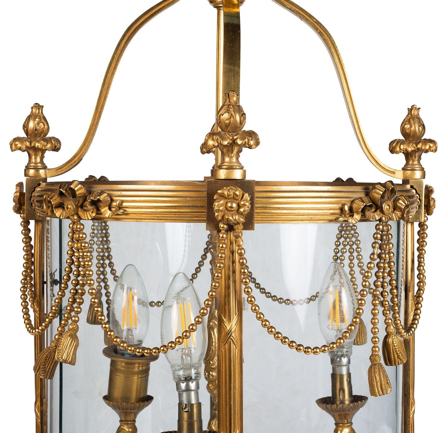 Doré Lanterne de style Régence en bronze doré, vers 1900