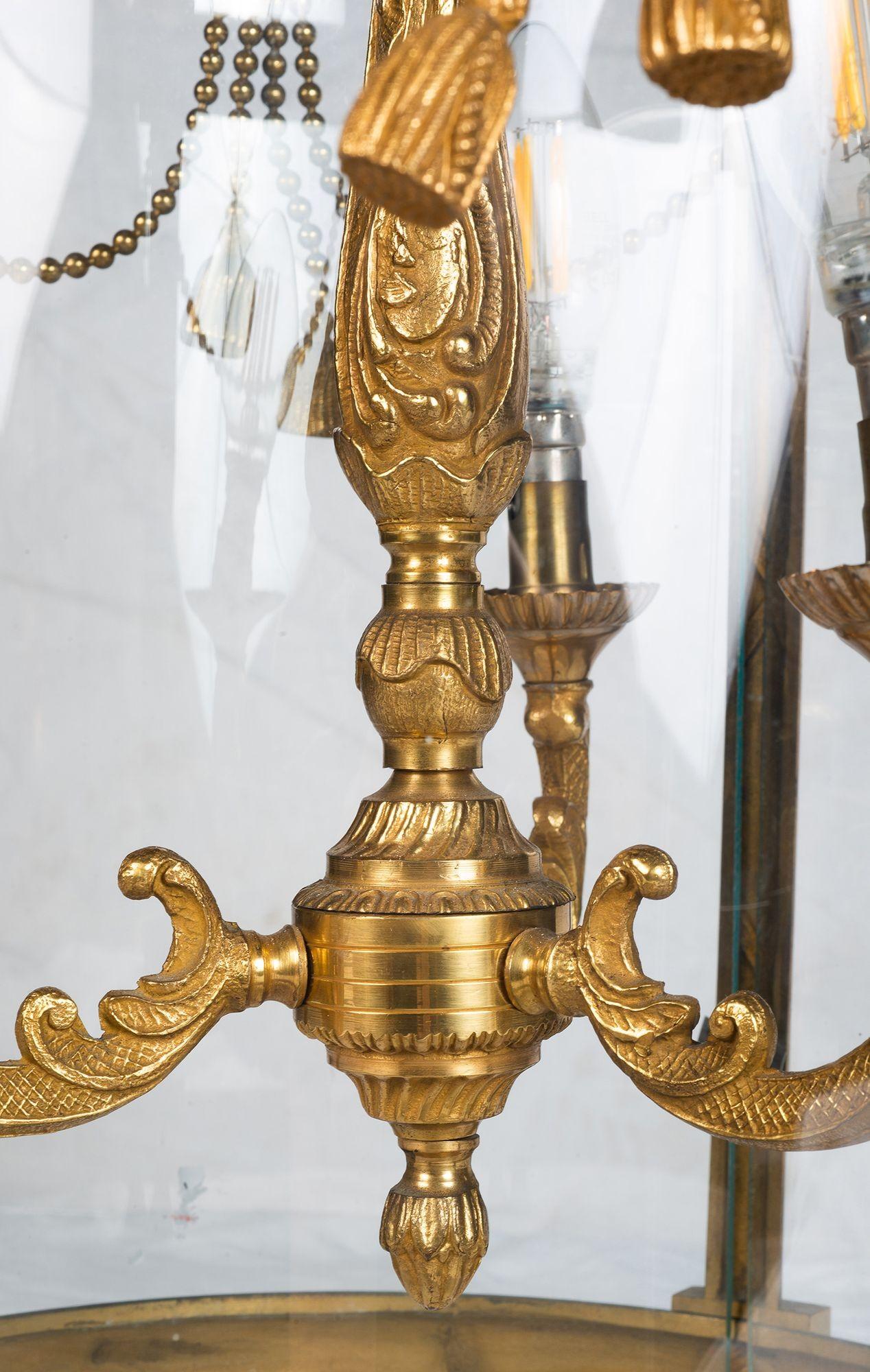 20ième siècle Lanterne de style Régence en bronze doré, vers 1900