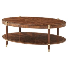Regency Style Oval Coffee Table
