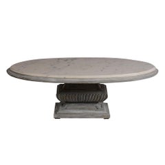 Regency Style Oval Painted Coffee Table