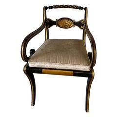 Regency Style Painted Armchair