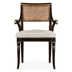 Fauteuils peints de style Regency (ensemble de 2)