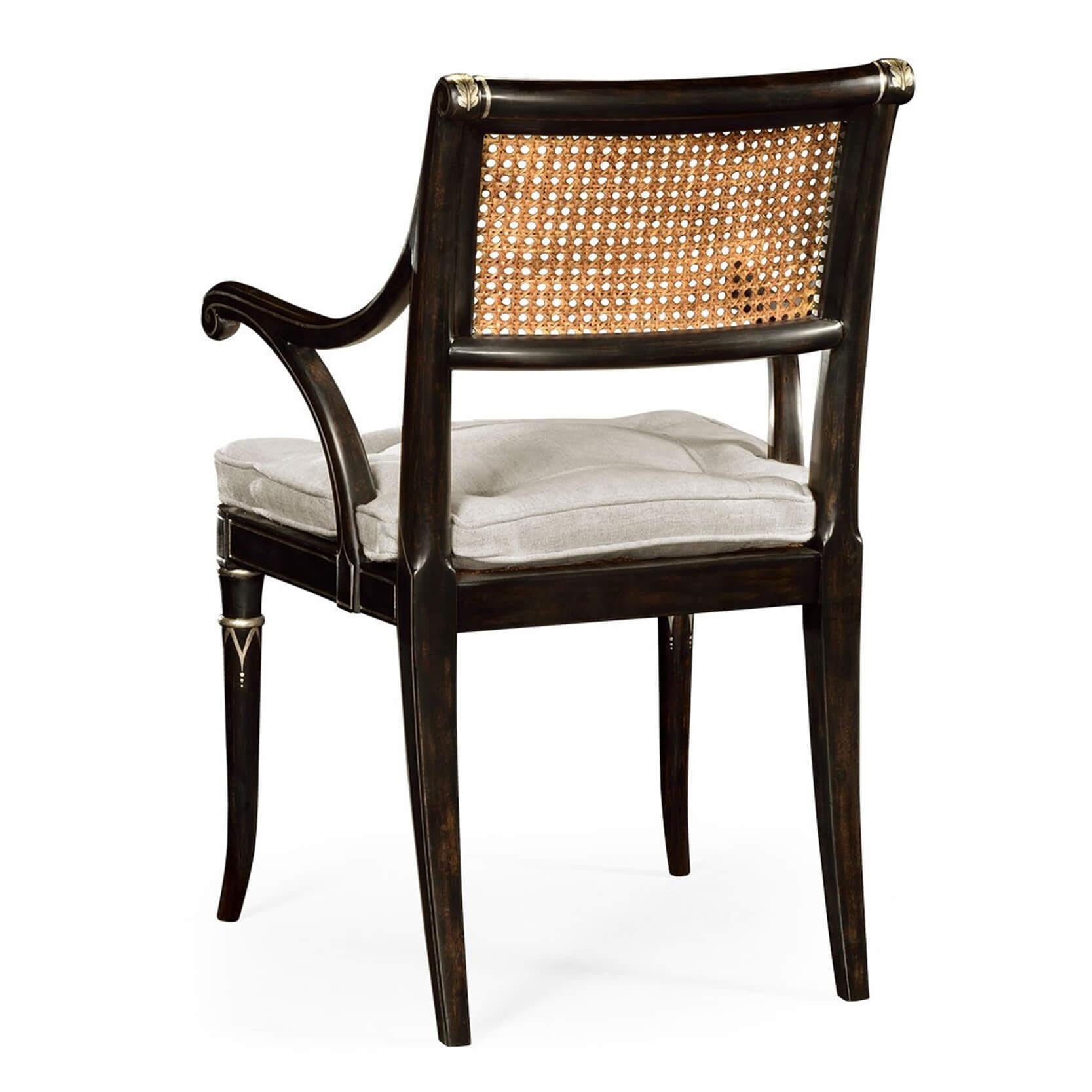Regency Style Painted Armchairs (Set of 2) In New Condition For Sale In Westwood, NJ