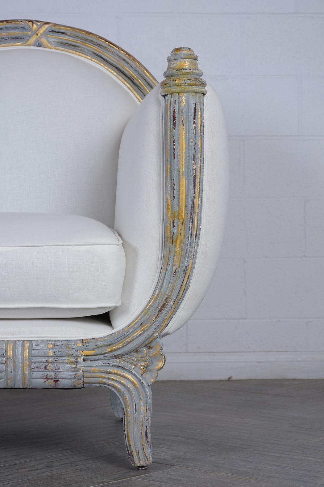 Late 20th Century Regency Painted Chaise Lounge