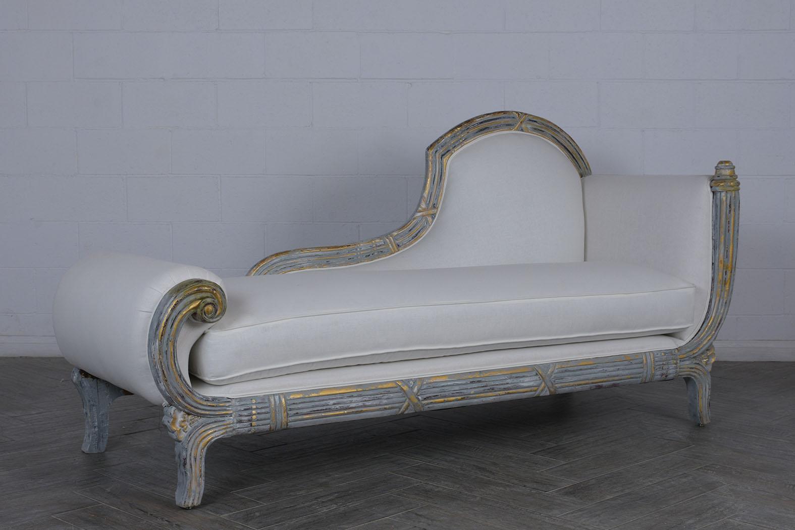 Regency Painted Chaise Lounge 1