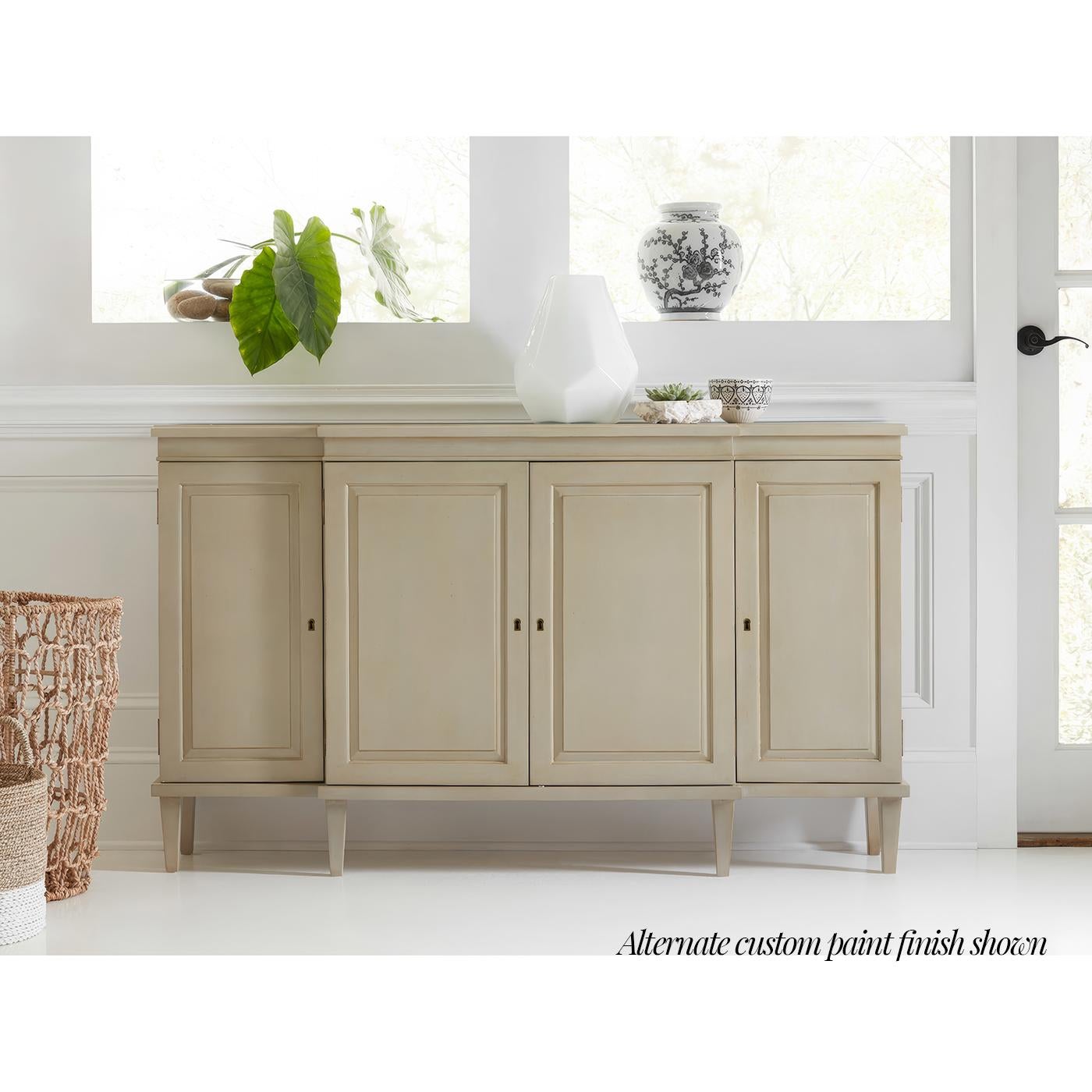 Vietnamese Regency Style Painted Credenza For Sale