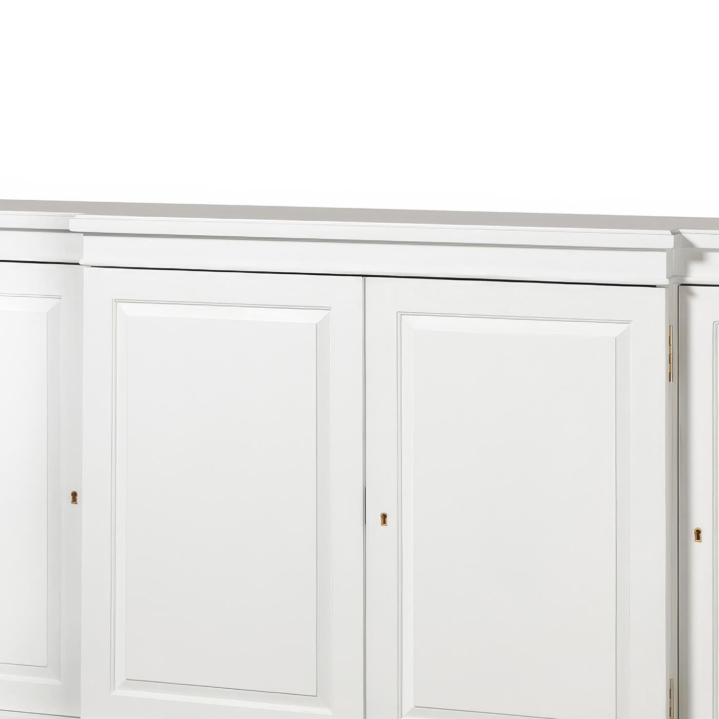 Contemporary Regency Style Painted Credenza For Sale