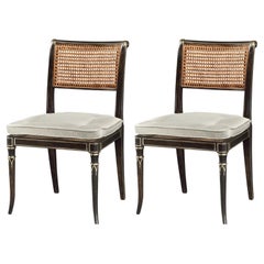 Sedie da pranzo dipinte in stile Regency (Set di 2)