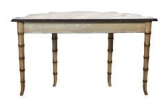 Regency style painted Faux bamboo side table