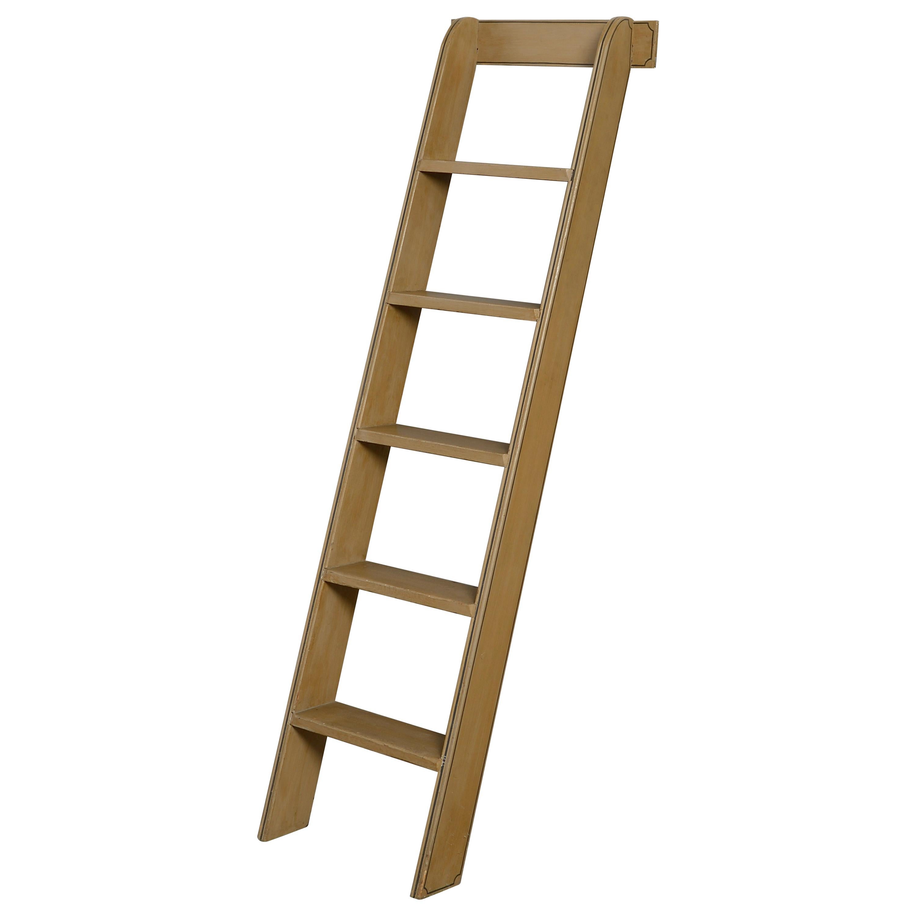 Regency Style Painted Library Ladder