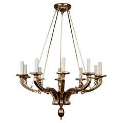Regency Style Panache Designs für Michael Taylor White Gold Giltwood Kronleuchter