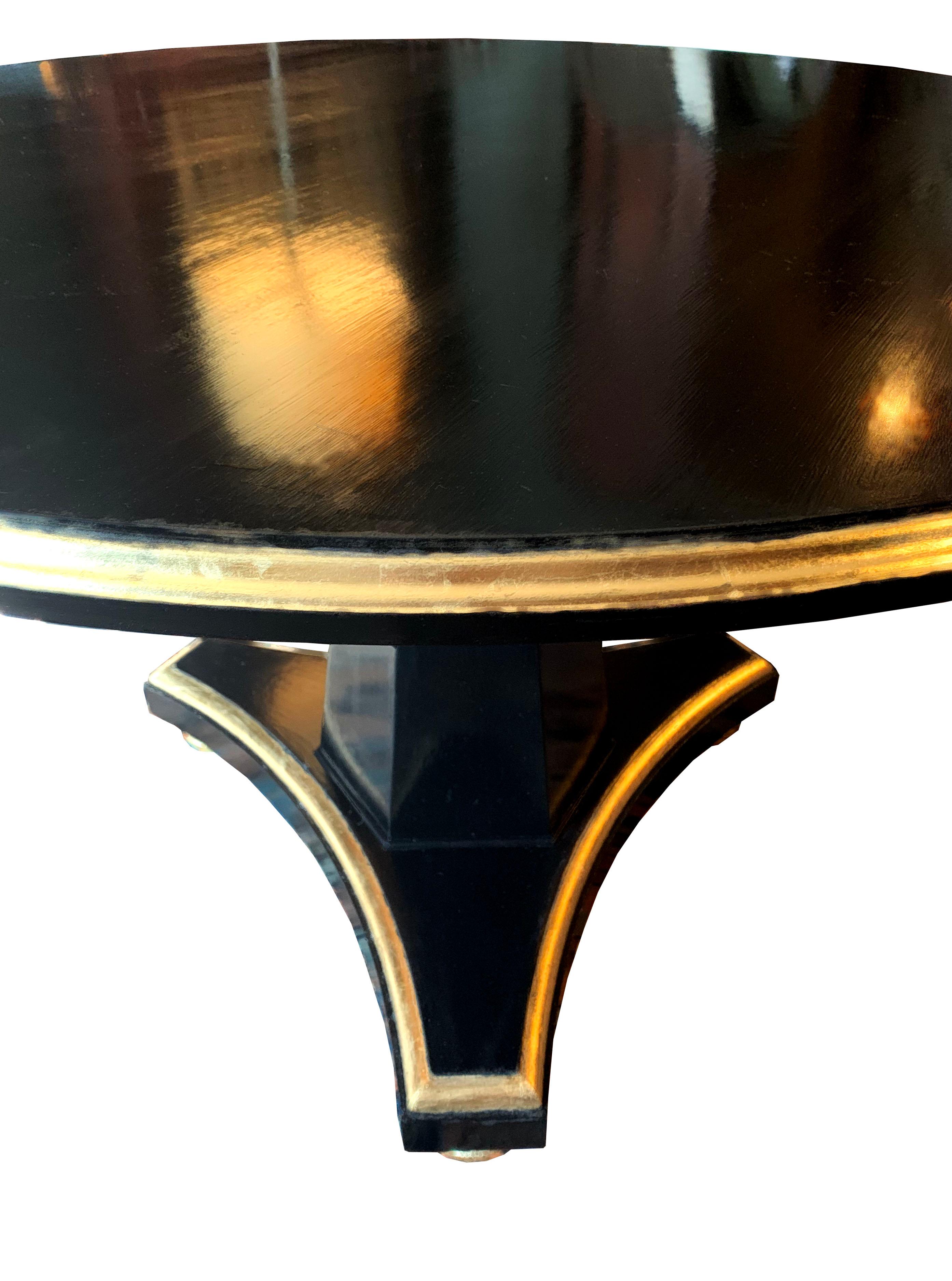 English Regency Style Parcel-Gilt Center Table