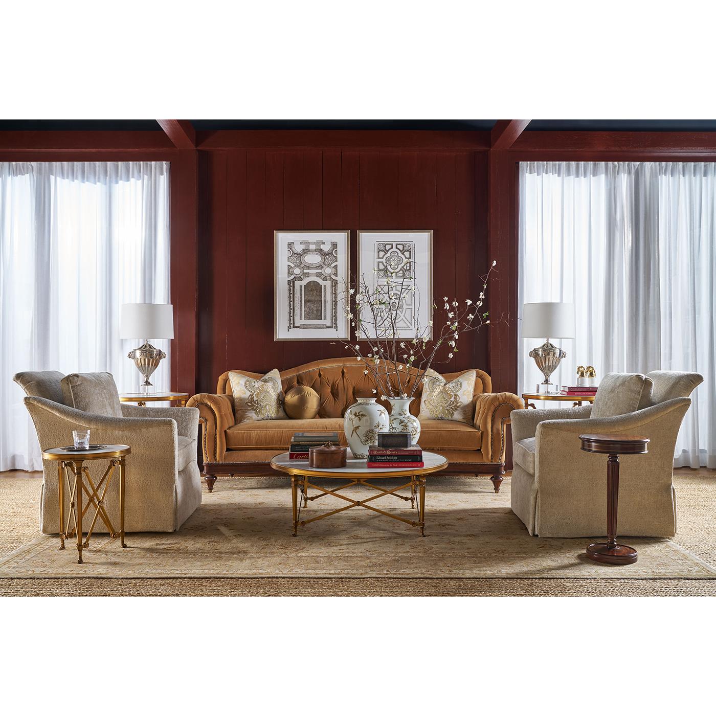 Table d'appoint de style Régence à piédestal Neuf - En vente à Westwood, NJ