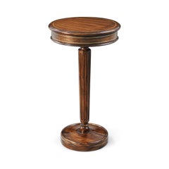 Regency Style Pedestal Accent Table