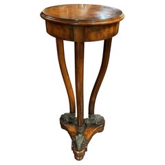 Regency Style Pedestal or Fernery in Mahogany with Ram’s Head Feet