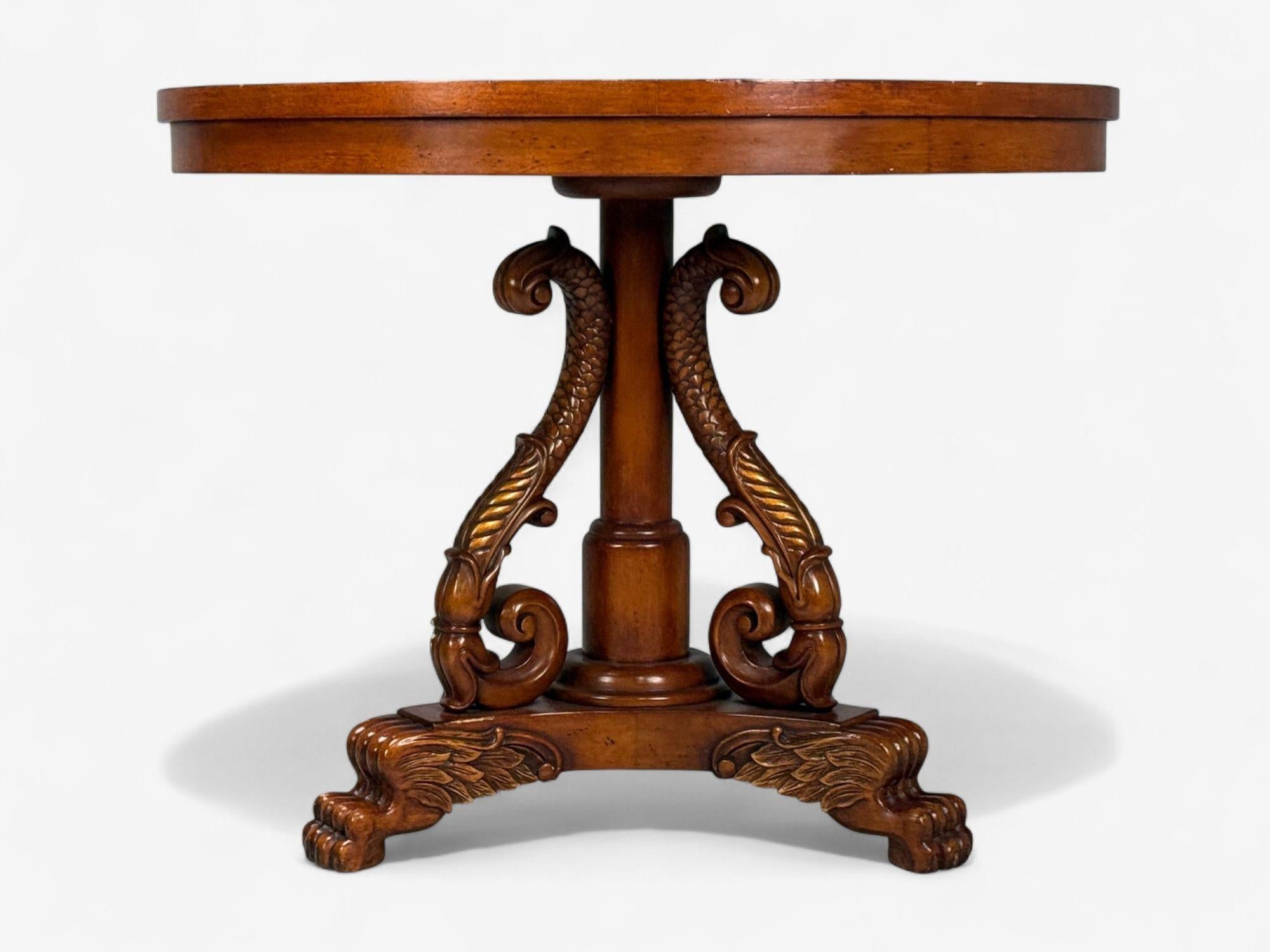 Regency Style, Pine, Stone, Accent Tables, USA, 20th c. For Sale 6
