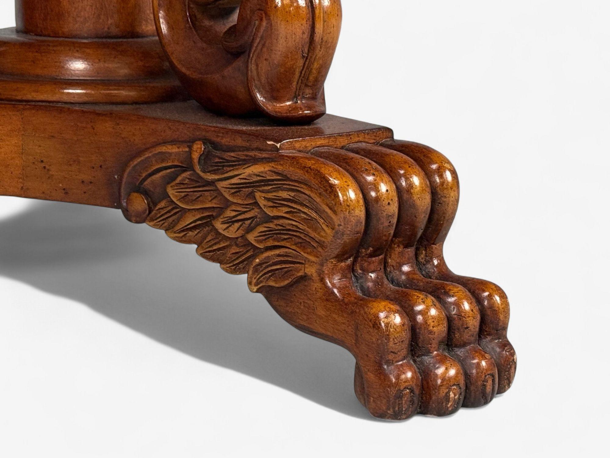 Regency Style, Pine, Stone, Accent Tables, USA, 20th c. For Sale 4