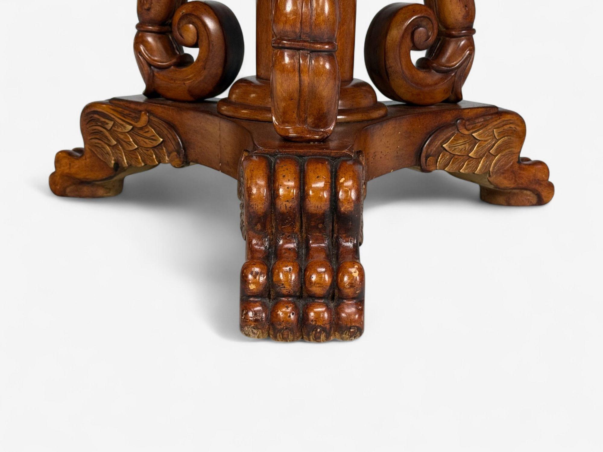 Regency Style, Pine, Stone, Accent Tables, USA, 20th c. For Sale 5