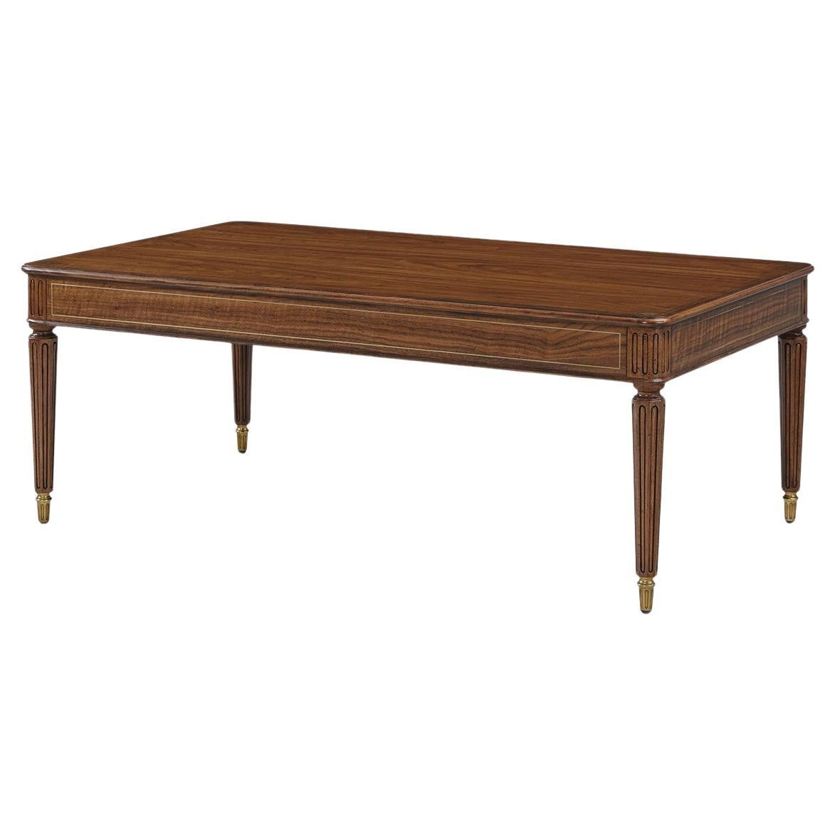 Regency Style Rectangular Cocktail Table