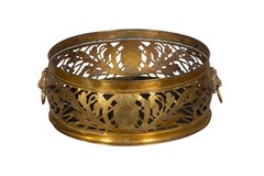 Regency Style Reticulated Brass Planter