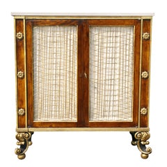 Regency Style Rosewood and Gilded Credenza