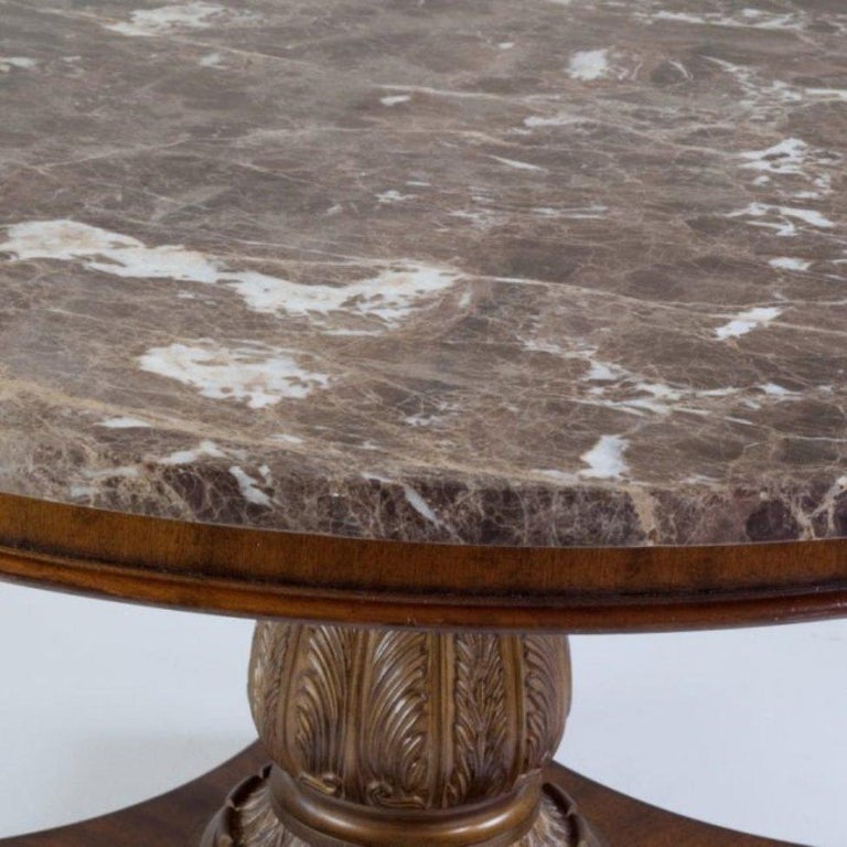 Regency Style Round Center Table For Sale 1